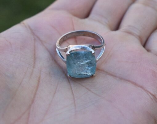 Aquamarine Ring | 925 Sterling Silver - Image 6