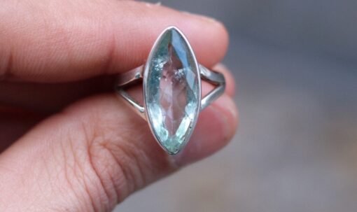 Aquamarine Ring | 925 Sterling Silver - Image 2
