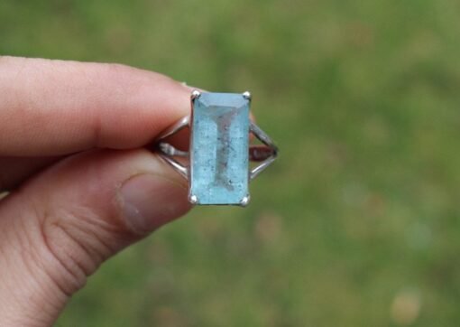 Aquamarine Ring | 925 Sterling Silver