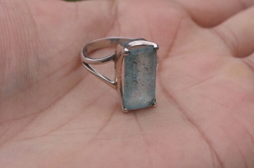Aquamarine Ring | 925 Sterling Silver - Image 5
