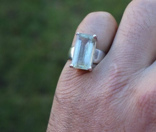 Aquamarine Ring | 925 Sterling Silver