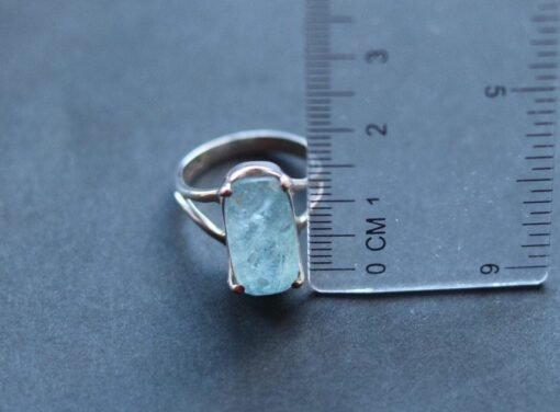 Aquamarine Ring | 925 Sterling Silver - Image 8