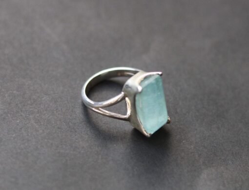 Aquamarine Ring | 925 Sterling Silver - Image 4