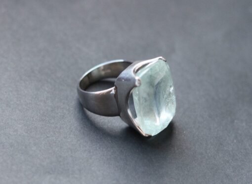 Aquamarine Ring | 925 Sterling Silver - Image 4