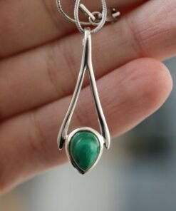 Malachite Pendant | 925 Sterling Silver