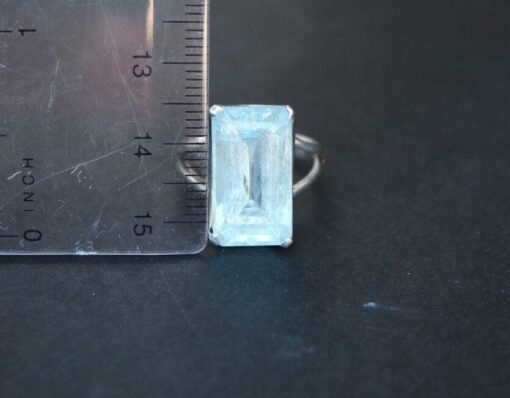 Aquamarine Ring | 925 Sterling Silver - Image 7