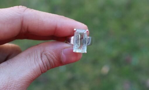 Aquamarine Ring | 925 Sterling Silver - Image 2