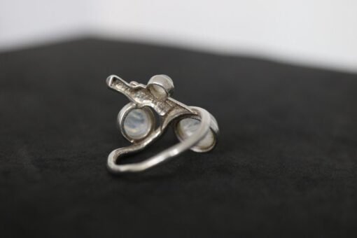 Rainbow Moonstone Ring | 925 Sterling Silver - Image 8