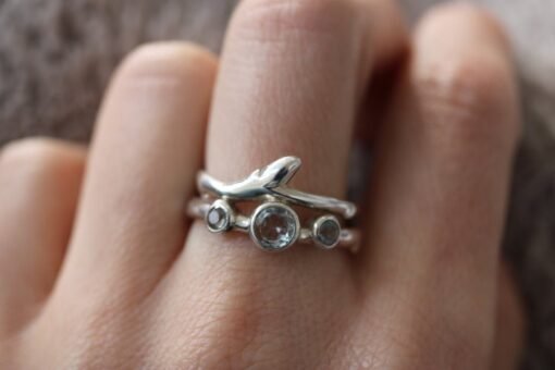 Blue Topaz Ring 925 Sterling Silver - Image 3
