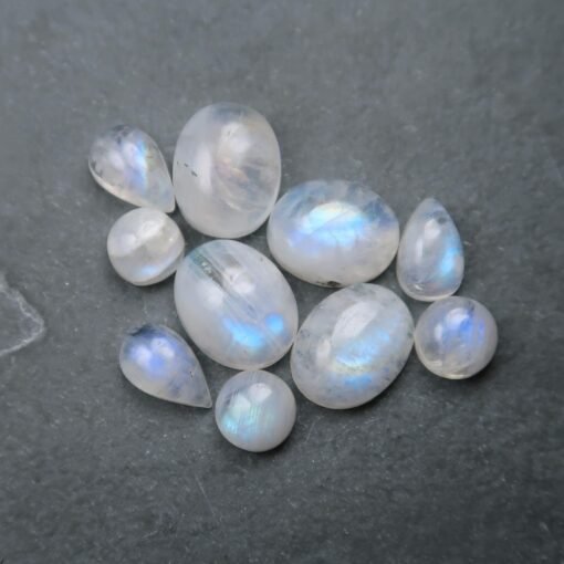Rainbow Moonstone Pendant 925 Sterling Silver - Image 9