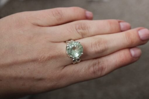 Prasiolite | Green Amethyst Ring | 925 Sterling Silver - Image 4