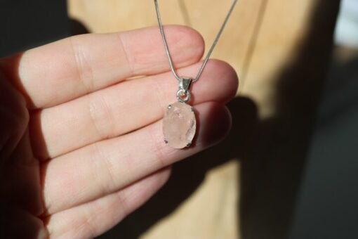 Morganite Pendant | 925 Sterling Silver - Image 7