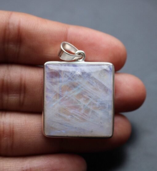 Moonstone Pendant 925 Sterling Silver - Image 6