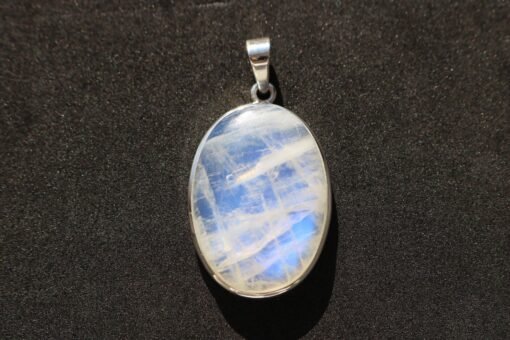 Rainbow Moonstone Pendant 925 Sterling Silver - Image 4