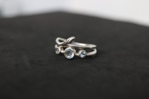 Blue Topaz Ring 925 Sterling Silver - Image 2