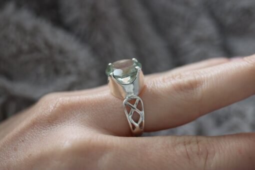 Prasiolite | Green Amethyst Ring | 925 Sterling Silver - Image 6