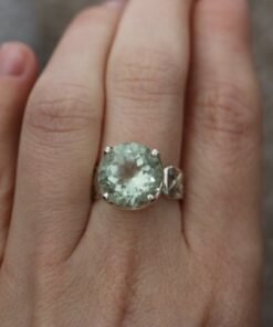 Prasiolite | Green Amethyst Ring | 925 Sterling Silver