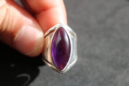 Amethyst Ring | 925 Sterling Silver - Image 3