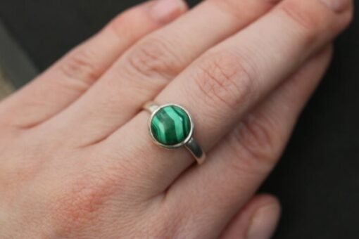 Malachite Ring | 925 Sterling Silver - Image 8
