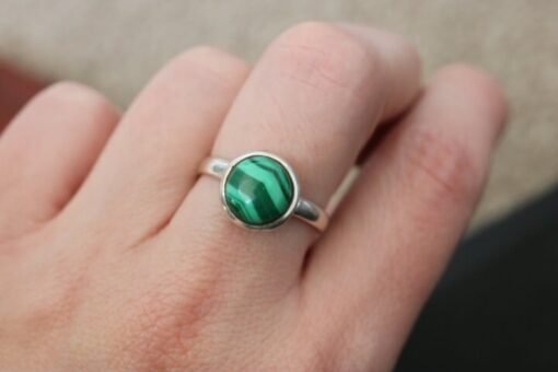 Malachite Ring | 925 Sterling Silver - Image 3