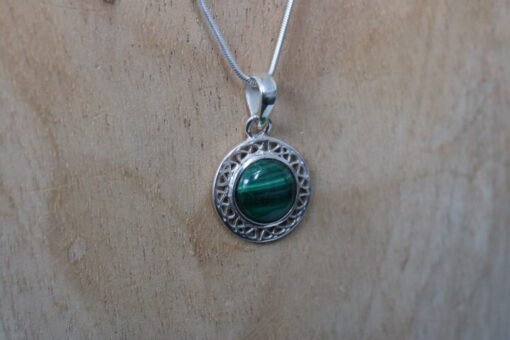 Malachite Pendant | 925 Sterling Silver - Image 4