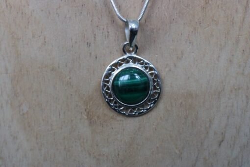 Malachite Pendant | 925 Sterling Silver - Image 7