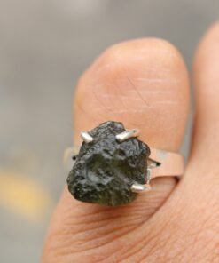 Moldavite Ring | 925 Sterling Silver