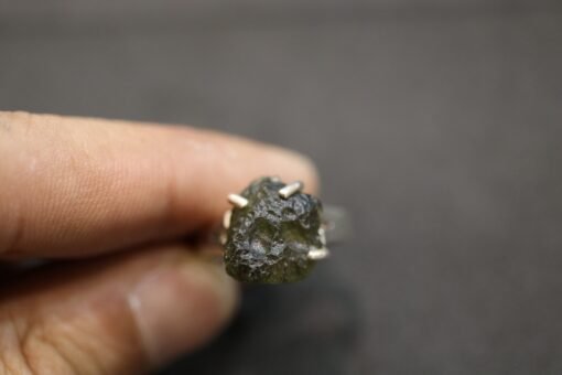 Moldavite Ring | 925 Sterling Silver - Image 5