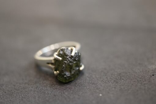 Moldavite Ring | 925 Sterling Silver - Image 6