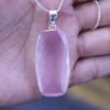 Rose Quartz Pendant | 925 Sterling Silver