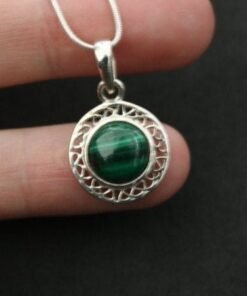 Malachite Pendant | 925 Sterling Silver