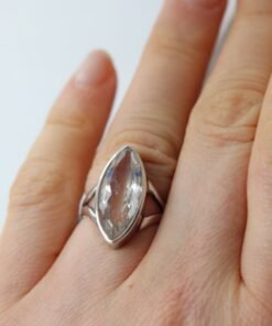 Clear Quartz Ring | 925 Sterling Silver