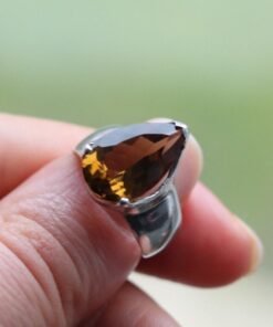 Smoky Quartz Ring  | 925 Sterling Silver
