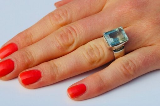 Aquamarine Ring | 925 Sterling Silver