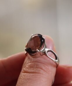 Smoky Quartz Ring  | 925 Sterling Silver