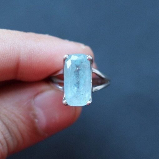 Aquamarine Ring | 925 Sterling Silver