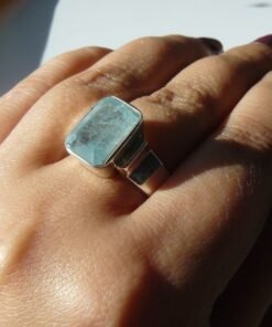 Aquamarine Ring | 925 Sterling Silver