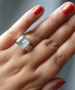 Aquamarine Ring | 925 Sterling Silver