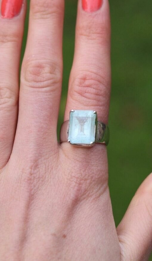 Aquamarine Ring | 925 Sterling Silver