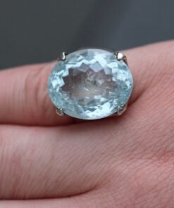 Aquamarine Ring | 925 Sterling Silver