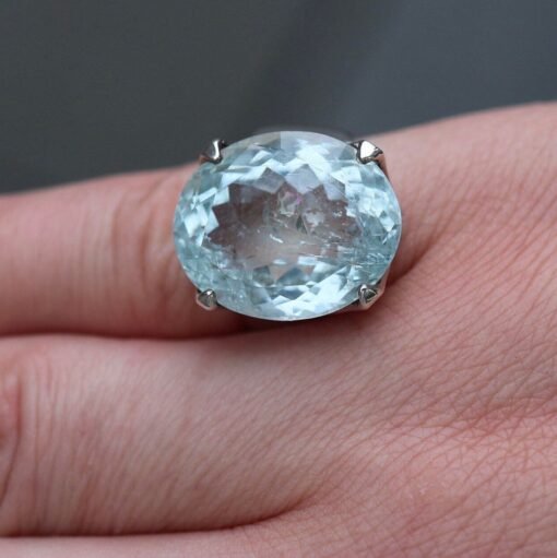 Aquamarine Ring | 925 Sterling Silver