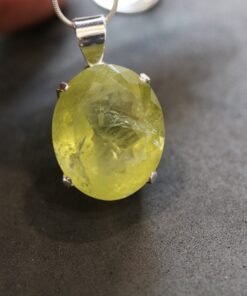 Lemon Quartz Pendant | 925 Sterling Silver