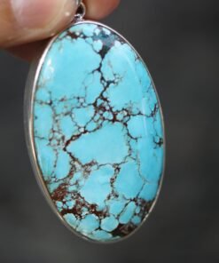 Blue Howlite Pendant | 925 Sterling Silver