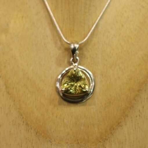 Lemon Quartz Pendant | 925 Sterling Silver