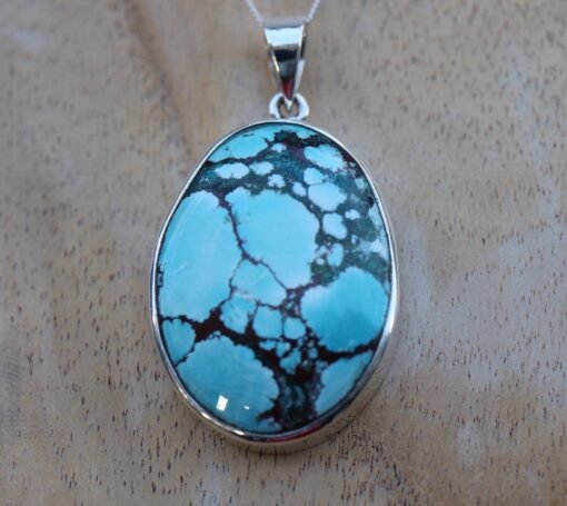 Blue Howlite Pendant | 925 Sterling Silver