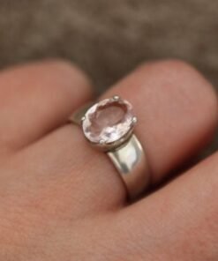 Morganite Ring | 925 Sterling Silver