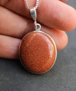 Sunstone Pendant |  925 Sterling Silver