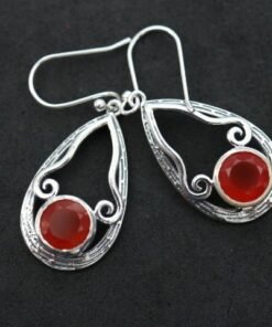 Carnelian Earrings | 925 Sterling Silver
