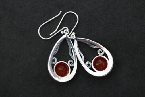 Carnelian Earrings | 925 Sterling Silver - Image 2