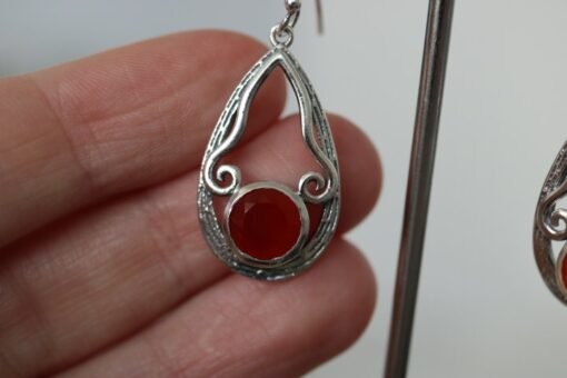 Carnelian Earrings | 925 Sterling Silver - Image 5